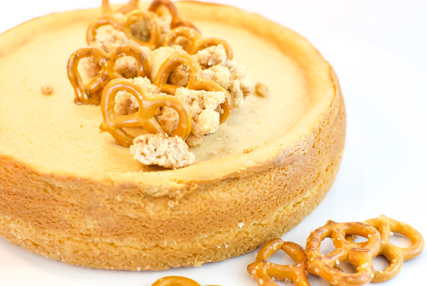 Irish Cream and Pretzel Cheesecake